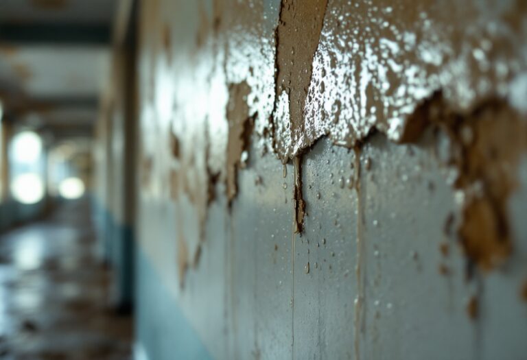 Immagine che mostra il deterioro delle strutture universitarie nel Paese Vasco