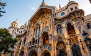 Vista del Palau de la Música Catalana, un capolavoro architettonico