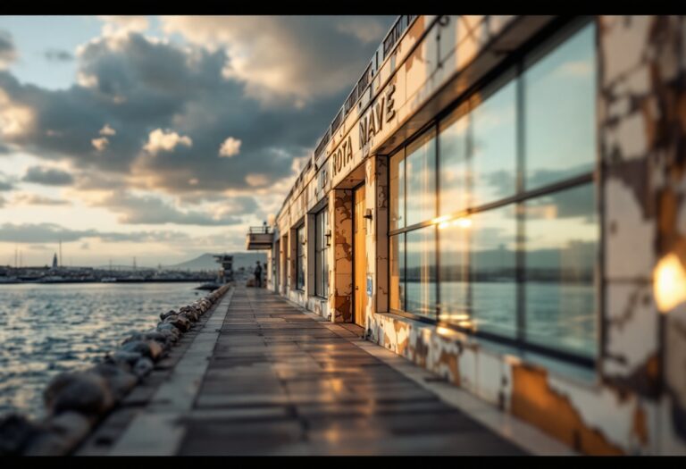 Vista panoramica della Base Naval de Rota in Spagna