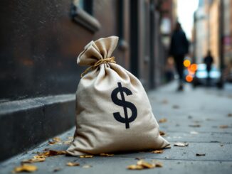 Grafico che mostra la caduta del dollaro e il suo impatto economico