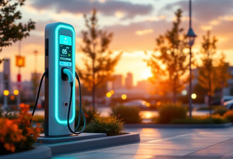 Stazione di ricarica per veicoli elettrici in Spagna