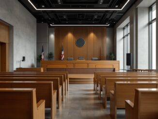 Il ministro Bolaños durante l'interrogatorio del giudice Peinado