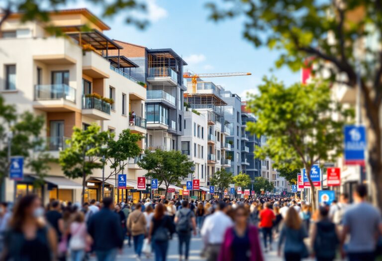 Grafico che mostra l'andamento del mercato immobiliare in Catalunya