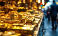 Gráfico del precio del oro superando los 3.500 dólares
