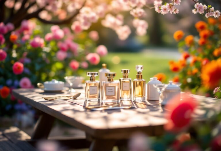 Frascos de perfumes dulces ideales para primavera