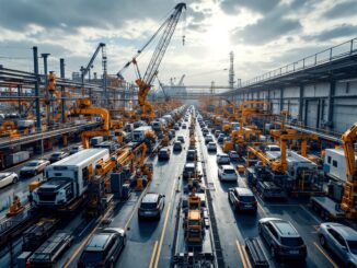 Aumento de producción de vehículos en España marzo 2025