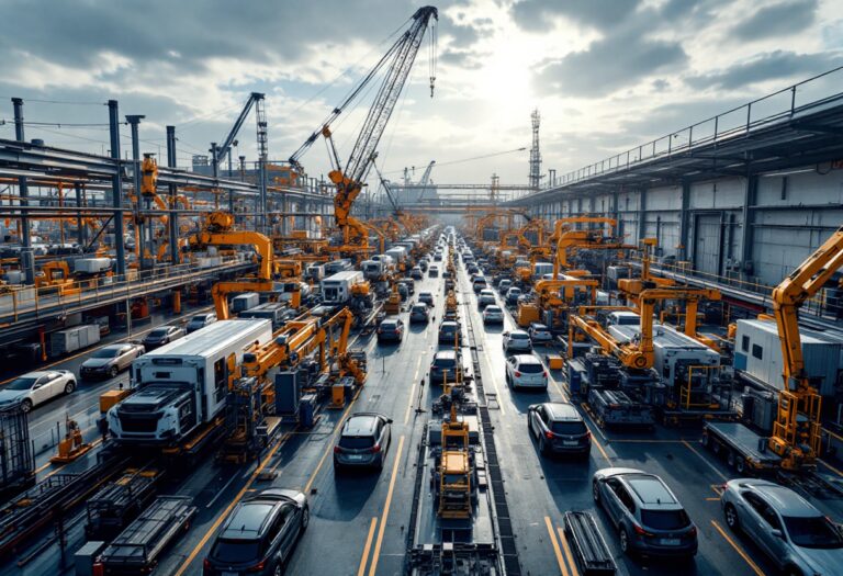 Aumento de producción de vehículos en España marzo 2025