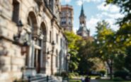 Manifestantes apoyan a Harvard durante protestas