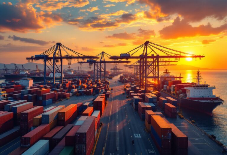 Vista del puerto de València, clave en el comercio global