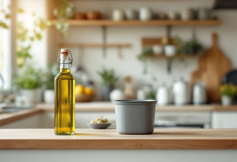 Reciclaje de aceite de oliva en un hogar sostenible
