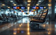 Auxiliares de vuelo en aerolínea low-cost durante un vuelo