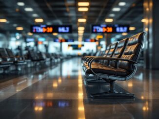 Auxiliares de vuelo en aerolínea low-cost durante un vuelo