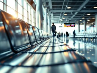 Auxiliares de vuelo en aerolínea low-cost durante un vuelo
