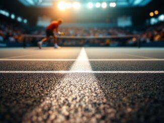 Svyatoslav Gulin durante un match di tennis
