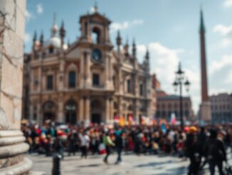 Immagine del Vía Crucis a Roma senza la presenza del Papa