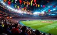 Giocatori del Barça festeggiano il titolo di Liga al RCDE Stadium