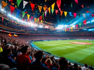 Giocatori del Barça festeggiano il titolo di Liga al RCDE Stadium
