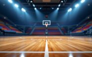 Jugadores en acción durante las semifinales de la NBA