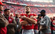 travis kelce ala cerrada de los kansas city chiefs expresa su frustracion a pesar de la victoria python 1759435830