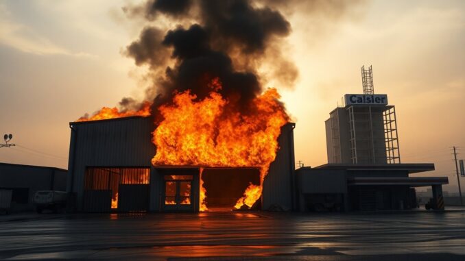 Incendio en Madrid: nave de trasteros arde en Villaverde y obliga a desalojar gasolinera