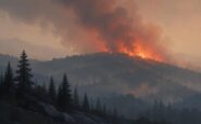 Incendio forestal detectado en la región de España