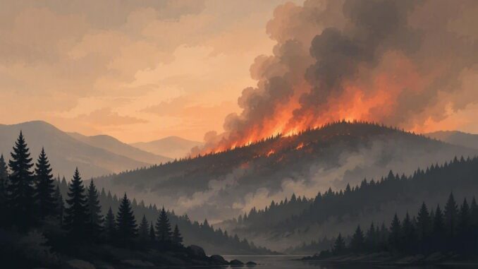 Incendio forestal en España afecta 66.098 hectáreas