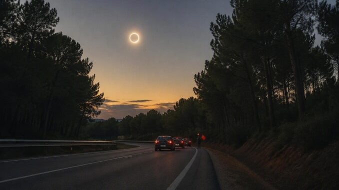 Eclipse solar 2026: cómo afectará al tráfico y qué precauciones tomar