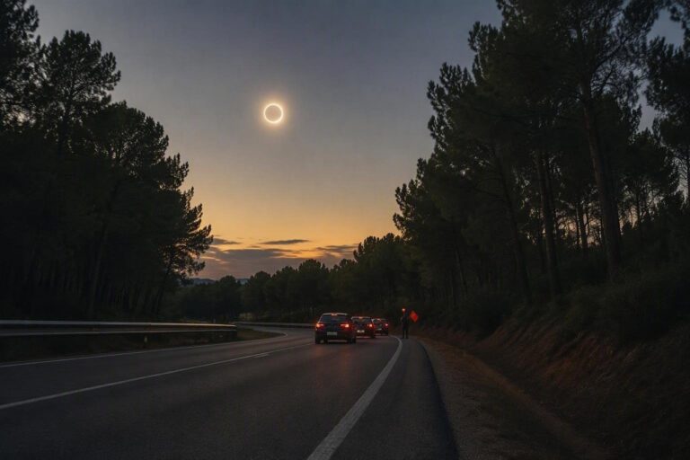 Eclipse solar 2026: cómo afectará al tráfico y qué precauciones tomar