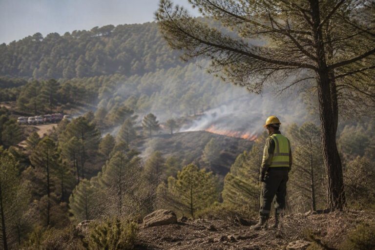El fuego en el Parque Natural de la Sierra Calderona queda controlado este domingo