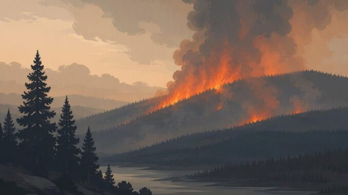 Incendio forestal en España afecta 13.744 hectáreas
