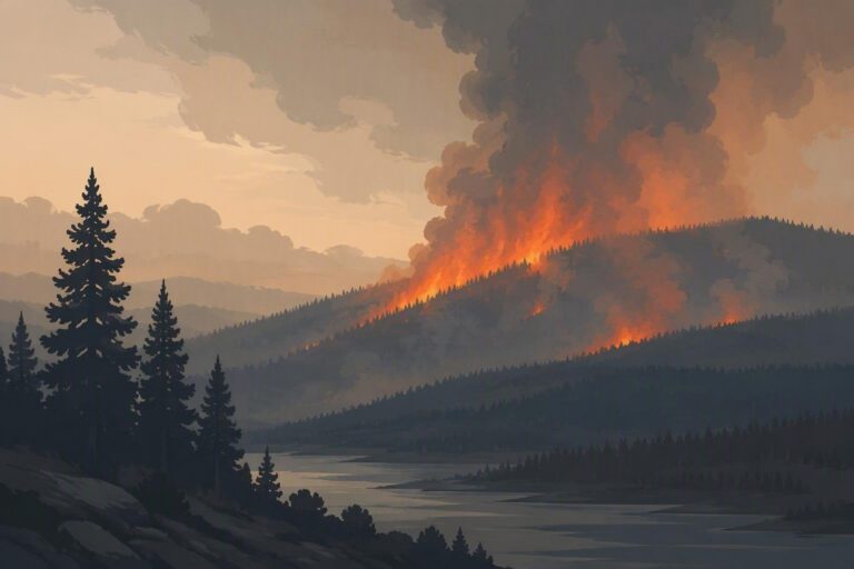 Incendio forestal en España afecta 13.744 hectáreas