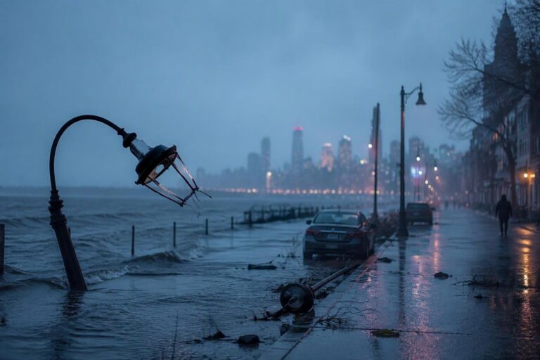 Tormenta nor'easter genera cortes de energía y vuelos cancelados