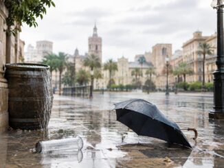 Lluvias de la dana Adam mantienen alerta roja en la costa de Valencia