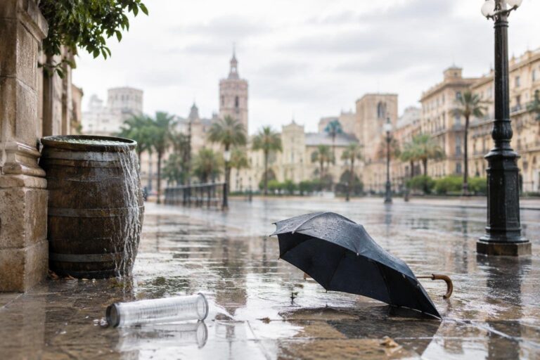 Lluvias de la dana Adam mantienen alerta roja en la costa de Valencia