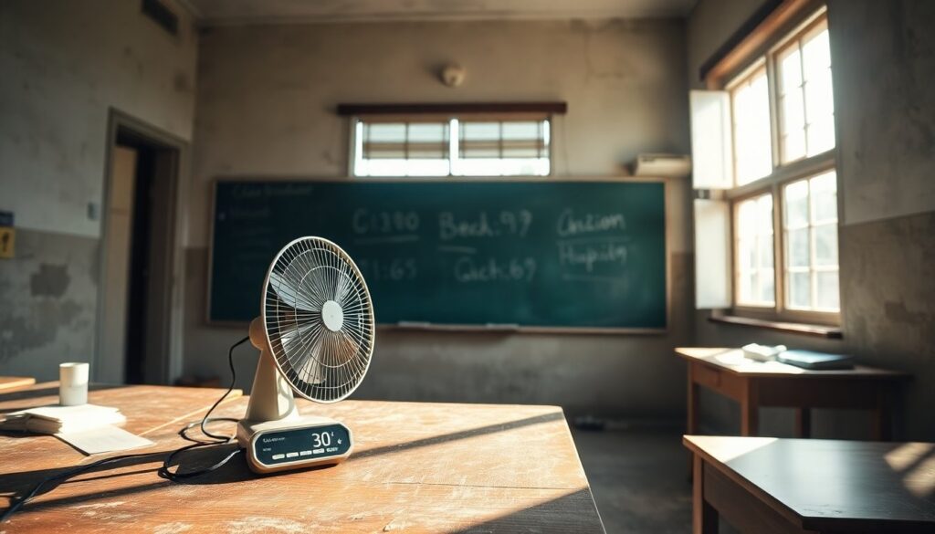 Caldo anomalo nella provincia di Ancona: classi senza condizionamento e interventi d’emergenza