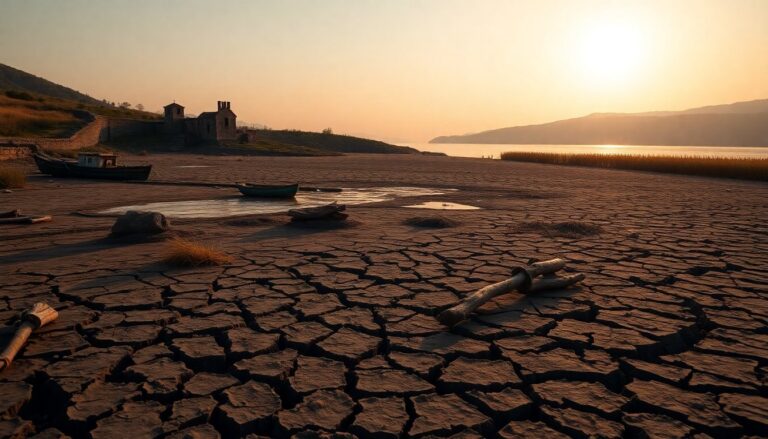 Diga del Fiastrone: abbassamento controllato del lago scopre un antico borgo