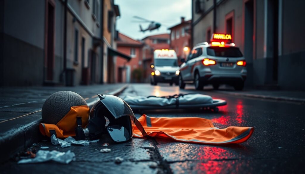 Motociclista trasportato in eliambulanza dopo l’incidente a Borgo Solestà
