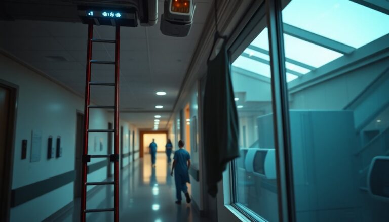 Ancona: intervento dei vigili del fuoco per una paziente che si cala dall’ospedale Salesi