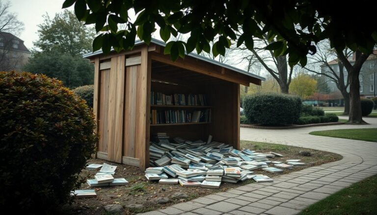 Casetta dei libri devastata a Cerreto d’Esi: il sindaco lancia un appello
