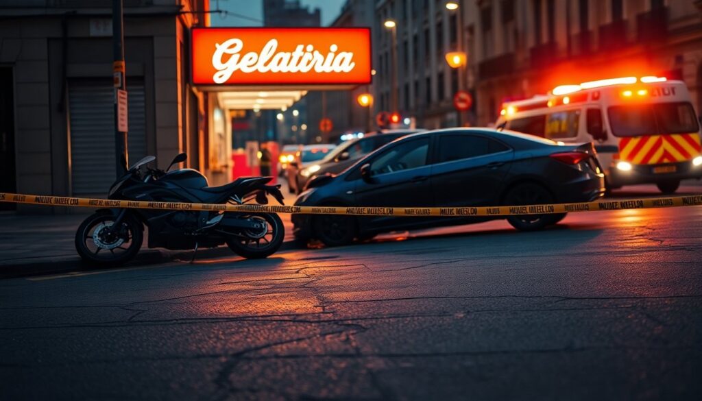 Incidente in corso Carlo Alberto ad Ancona: moto e auto si scontrano vicino alla gelateria Martini