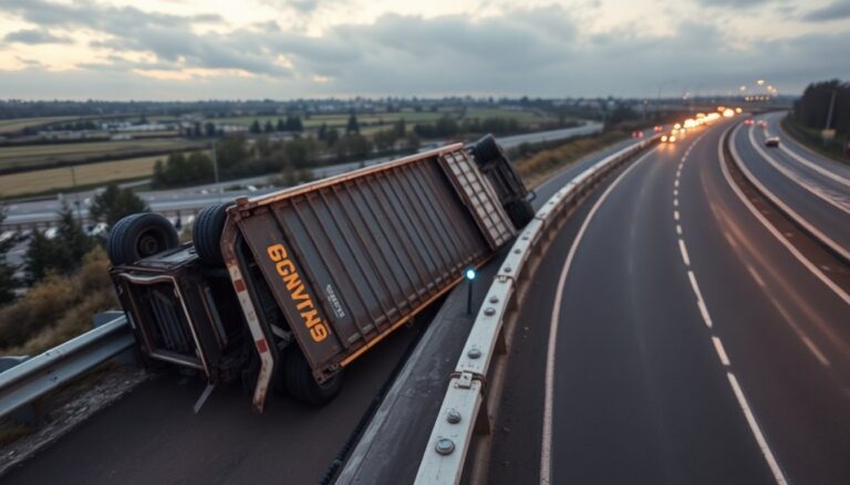 Incidente mortale sull’A14: conducente muore dopo ribaltamento del camion