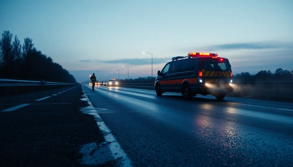 Intervento dei Vigili del Fuoco per fuga di gas da un’auto sull’autostrada A14
