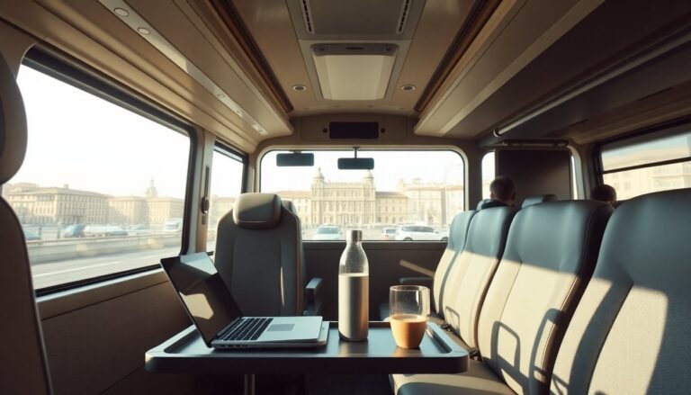 Pullman del futuro, il bus-testimonial di Ascoli Città italiana dei giovani