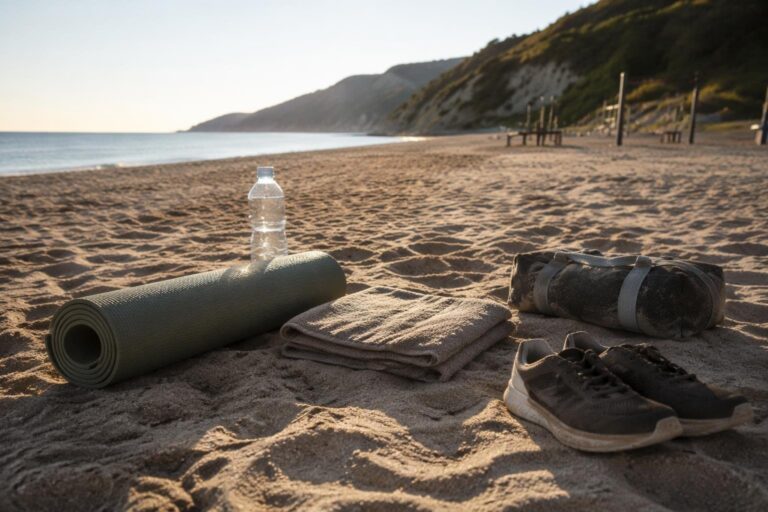 Ancona, allenamento in spiaggia: 3 routine senza attrezzi