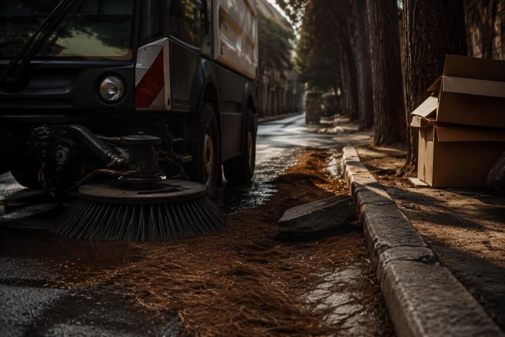Falconara ripulisce le strade dopo il maltempo: il lavoro di Marche Multiservizi