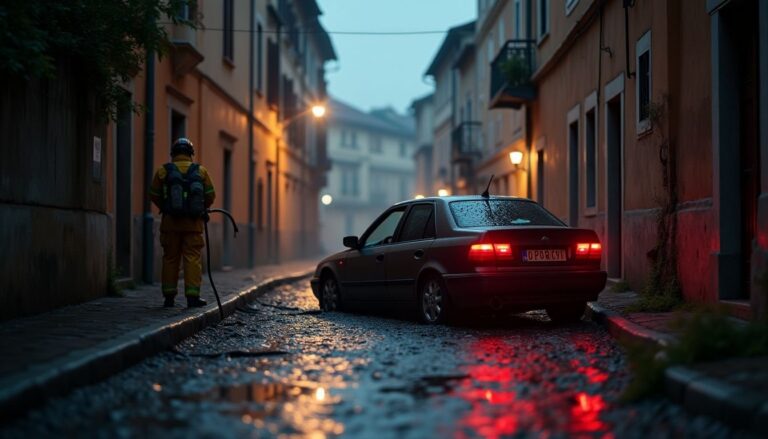 Incidente stradale a Ripatransone: auto finisce in scarpata, intervento dei vigili del fuoco