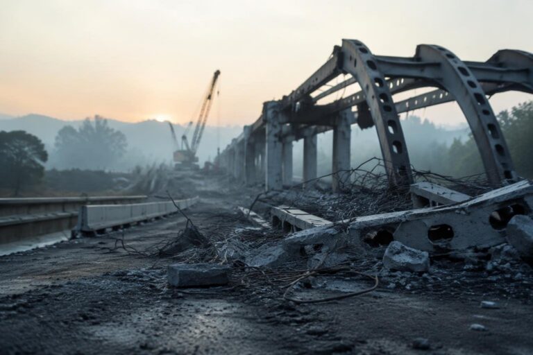 Ponte di Passo Ripe a Trecastelli: demolizione completata, inizia la ricostruzione