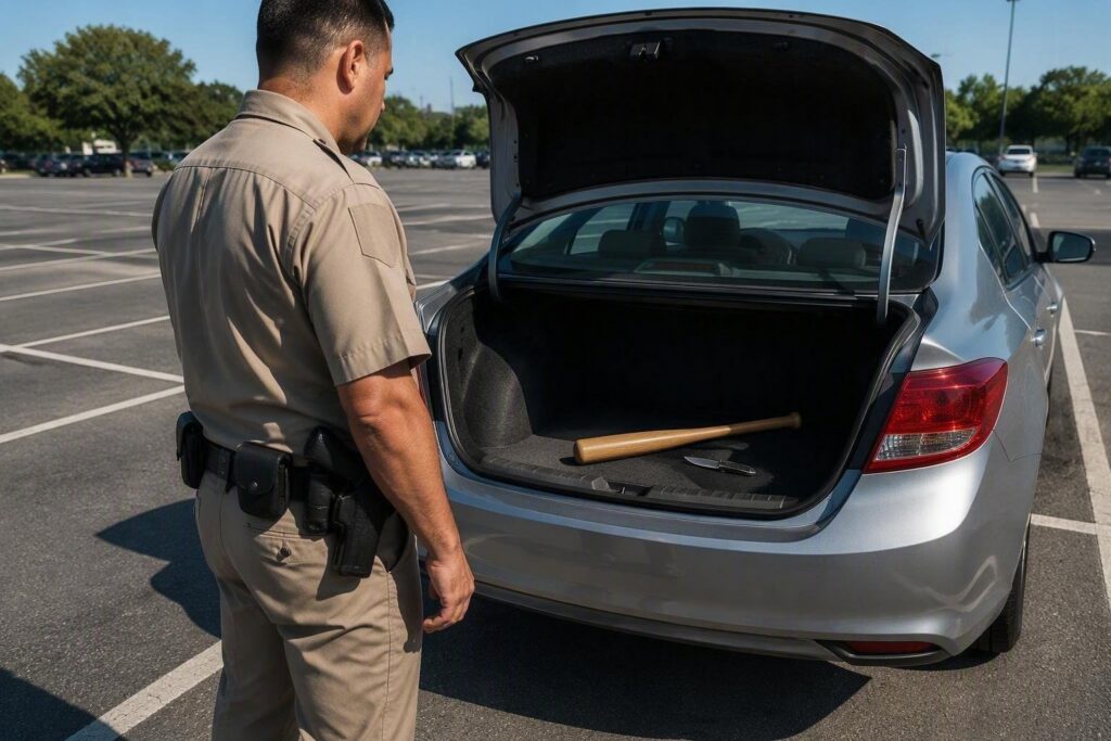 Denuncia a Castelfidardo per mazza da baseball e coltello trovati in auto