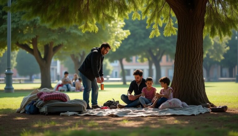 Famiglia con tre minori vive sotto un albero: l’intervento del Gruppo Fileni