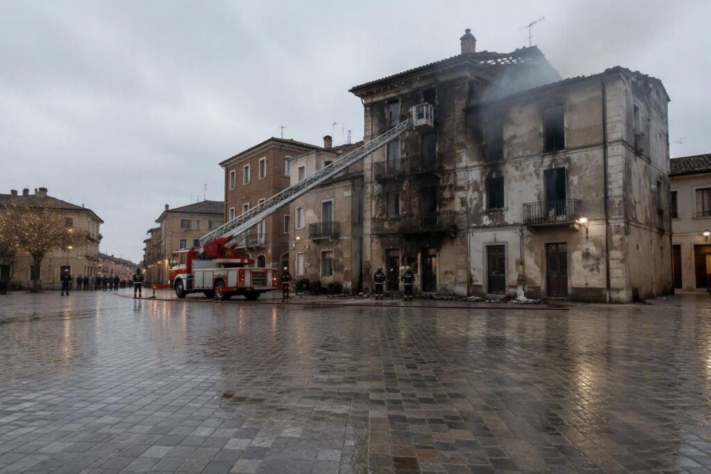 Incendio a Morro d’Alba: danni gravi e intervento dei Vigili del Fuoco